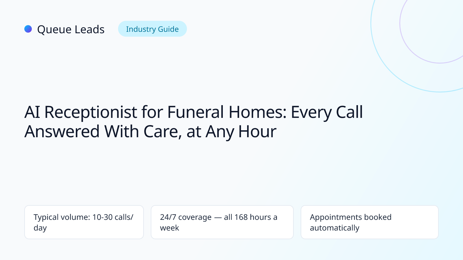AI receptionist for funeral homes
